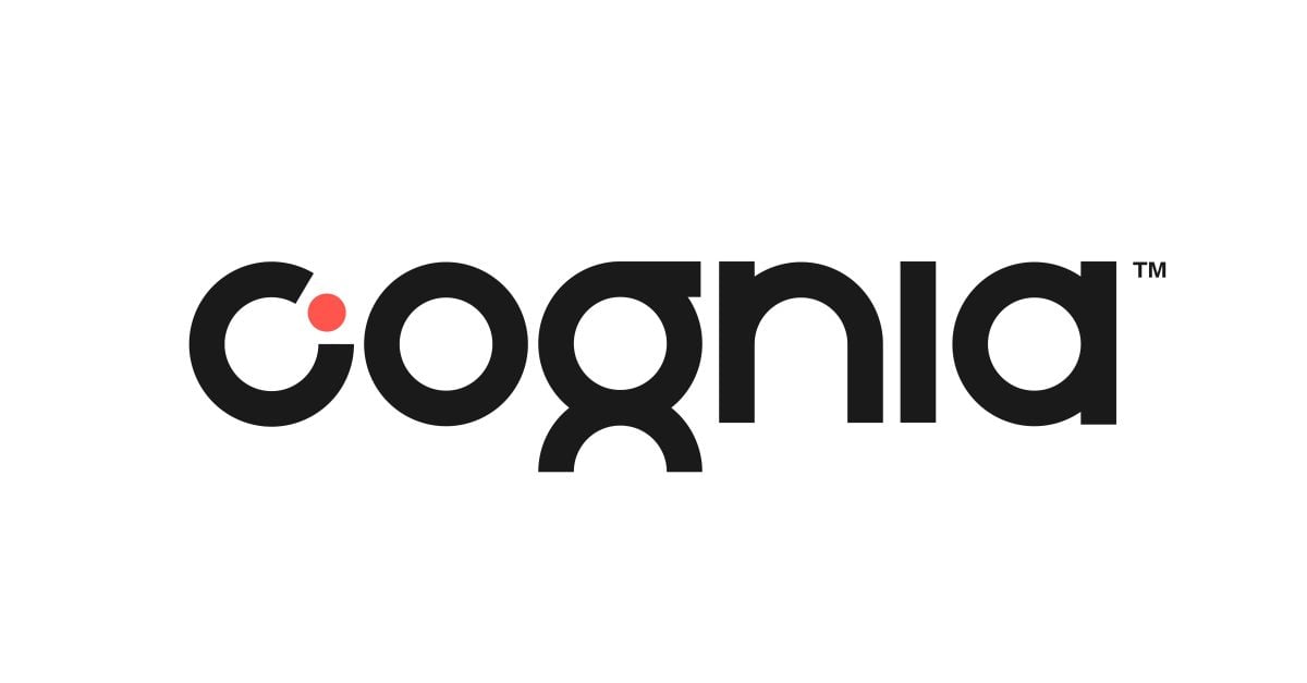 Cognia logo with red dot.